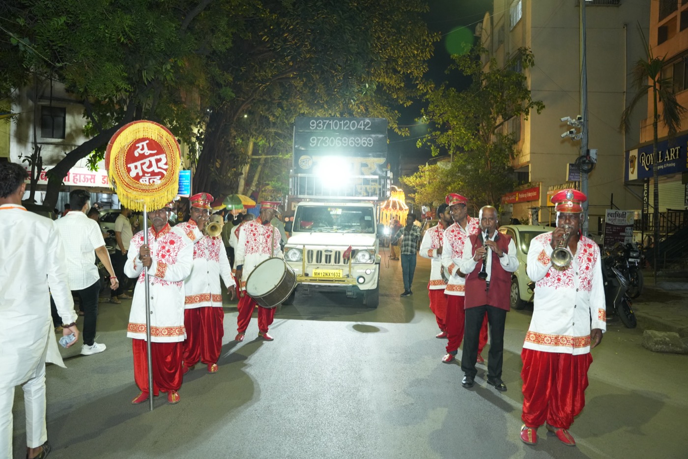 Brass band in Shobha Yatra
